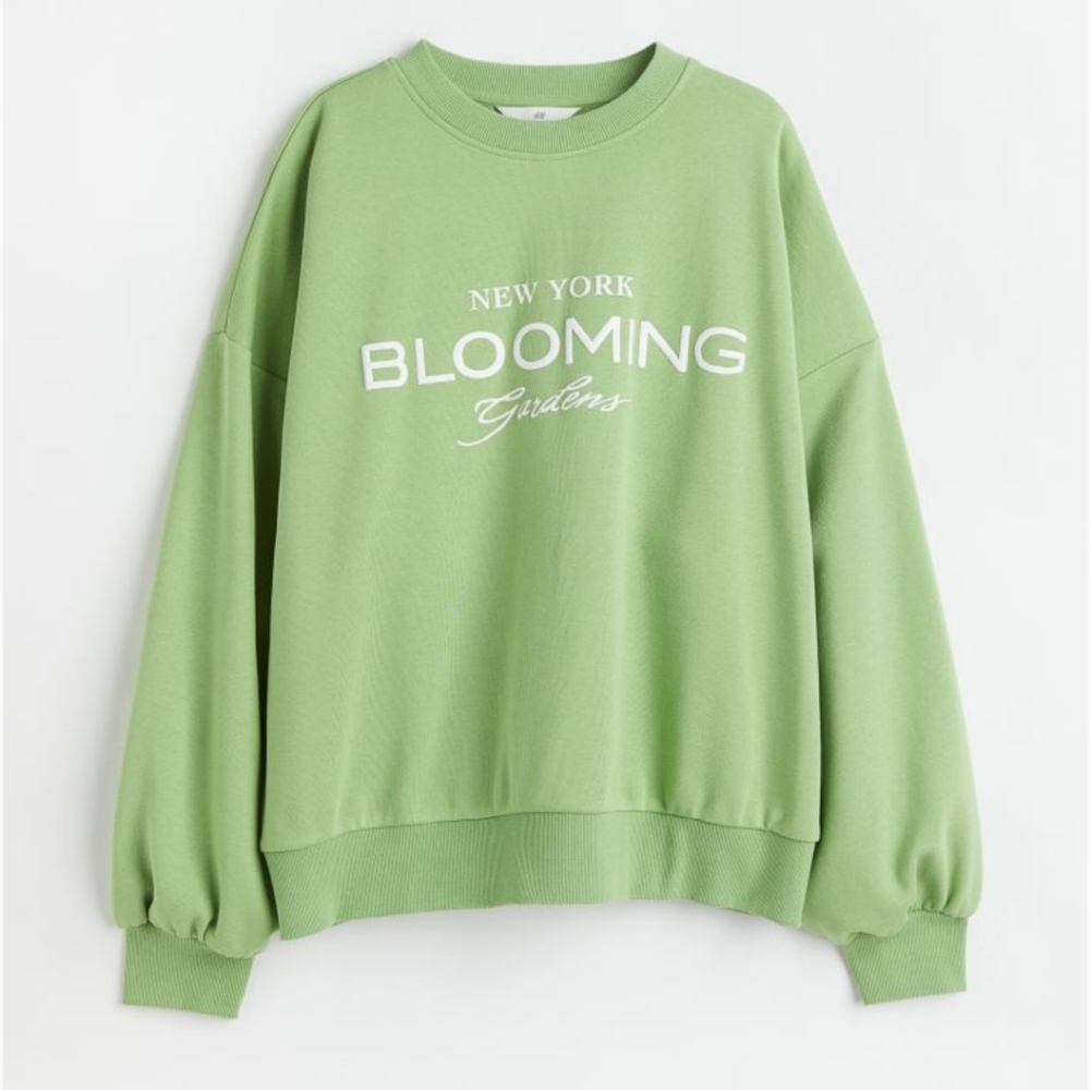 H&M Green Sweatshirt